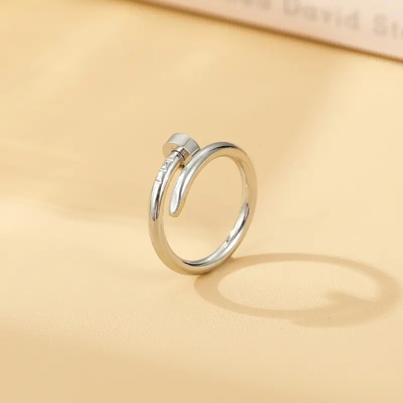 Nail Stainless Steel Ring