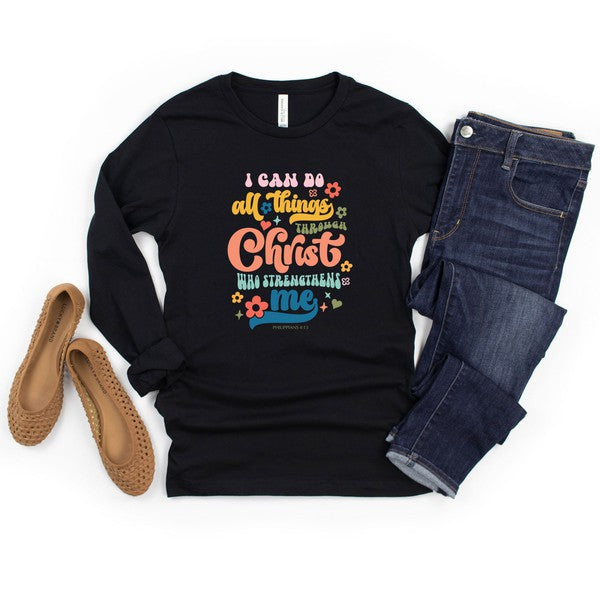 I Can Do All Things Long Sleeve Graphic Tee