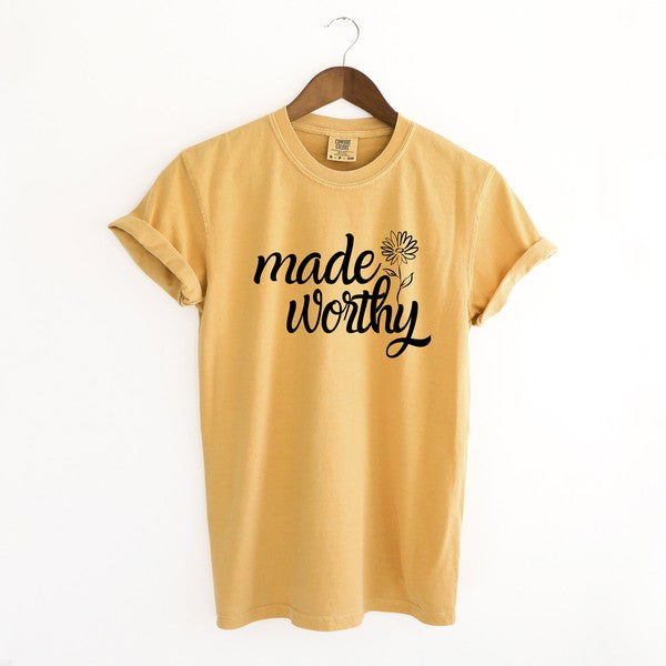 Made Worthy Flower Garment Dyed Tee