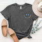 Letter Graphic Round Neck Short Sleeve T-Shirt