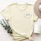 Letter Graphic Round Neck Short Sleeve T-Shirt