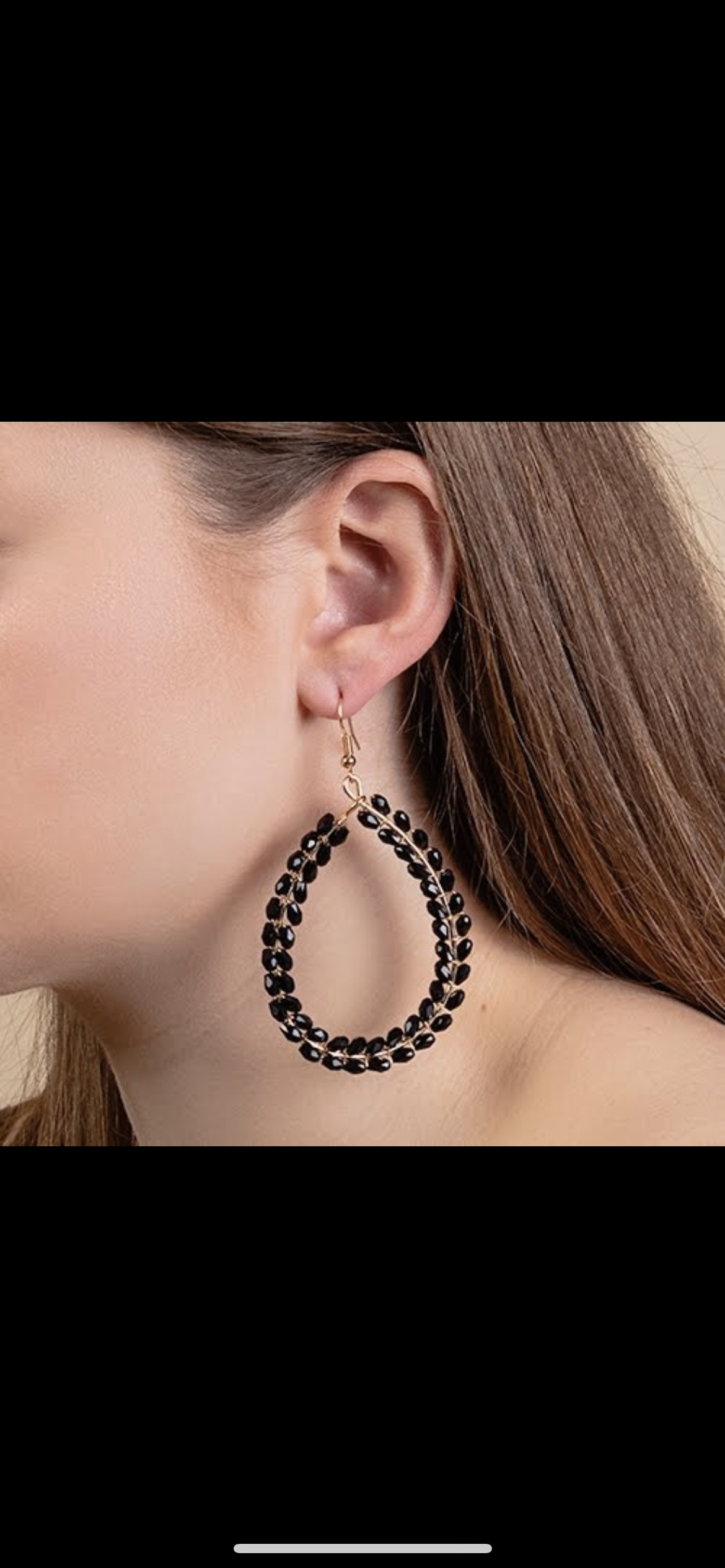 Beaded
Hoop Earrings