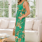 ODDI Full Size Floral Sleeveless Wide Leg Jumpsuit