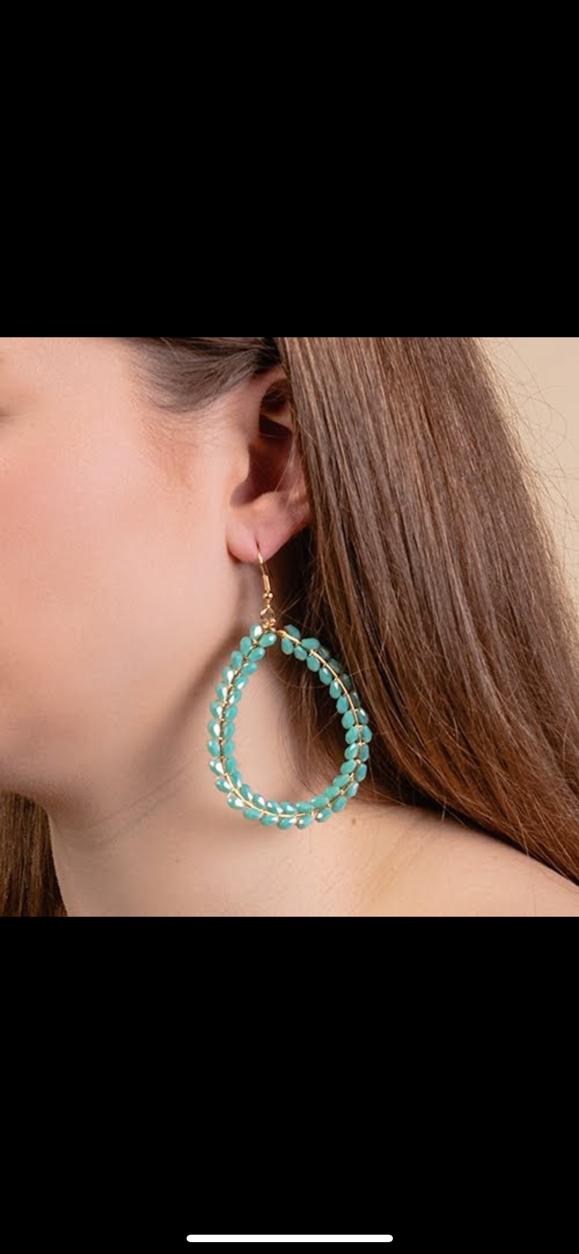 Beaded
Hoop Earrings