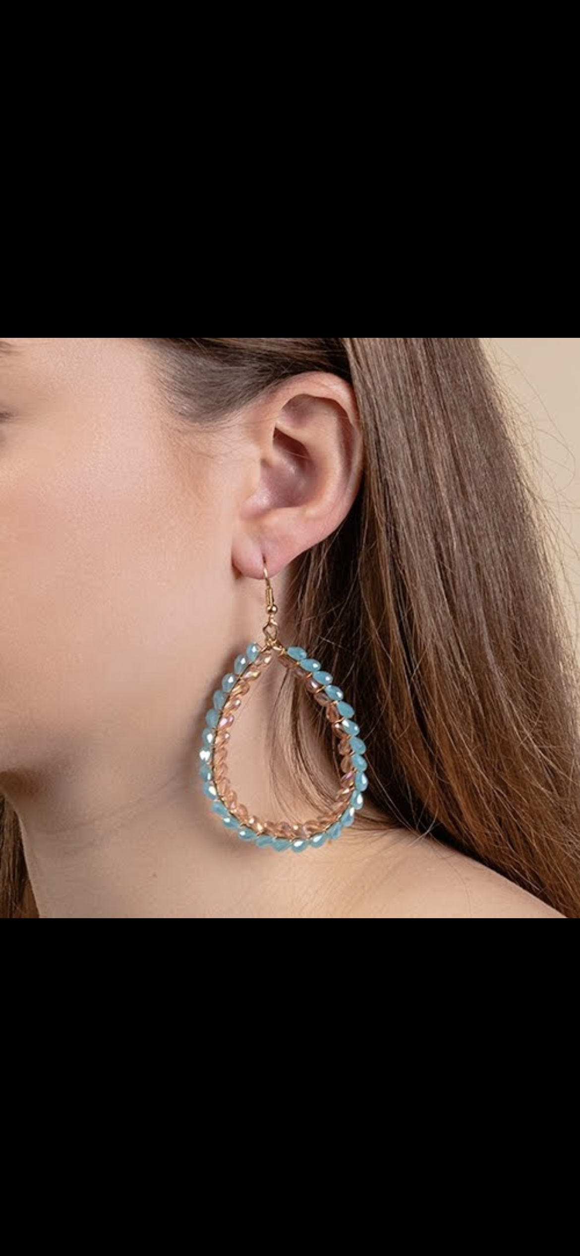 Beaded
Hoop Earrings