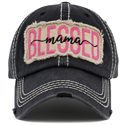 Black Blessed Mama Cap