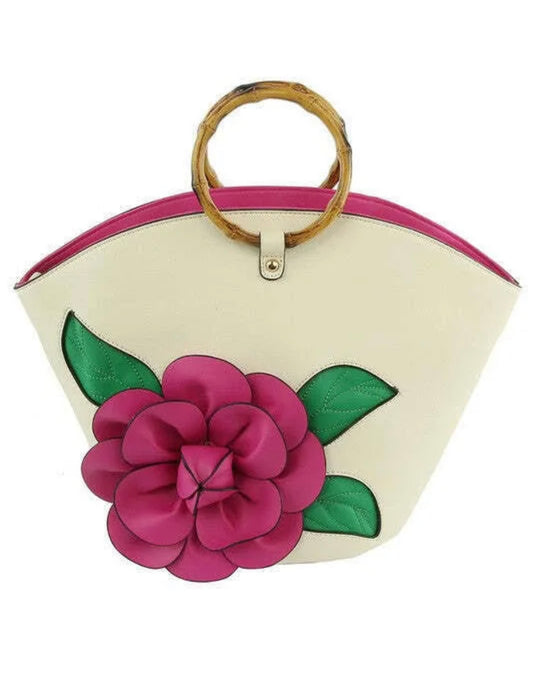 LeMiel 3D Floral Handbag