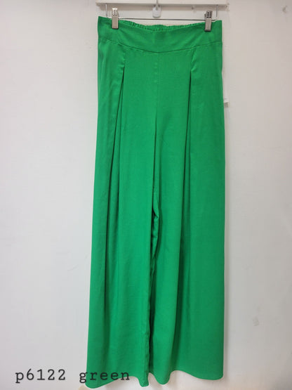 Spin USA Solid Wide Leg Palazzo Pants With Pockets