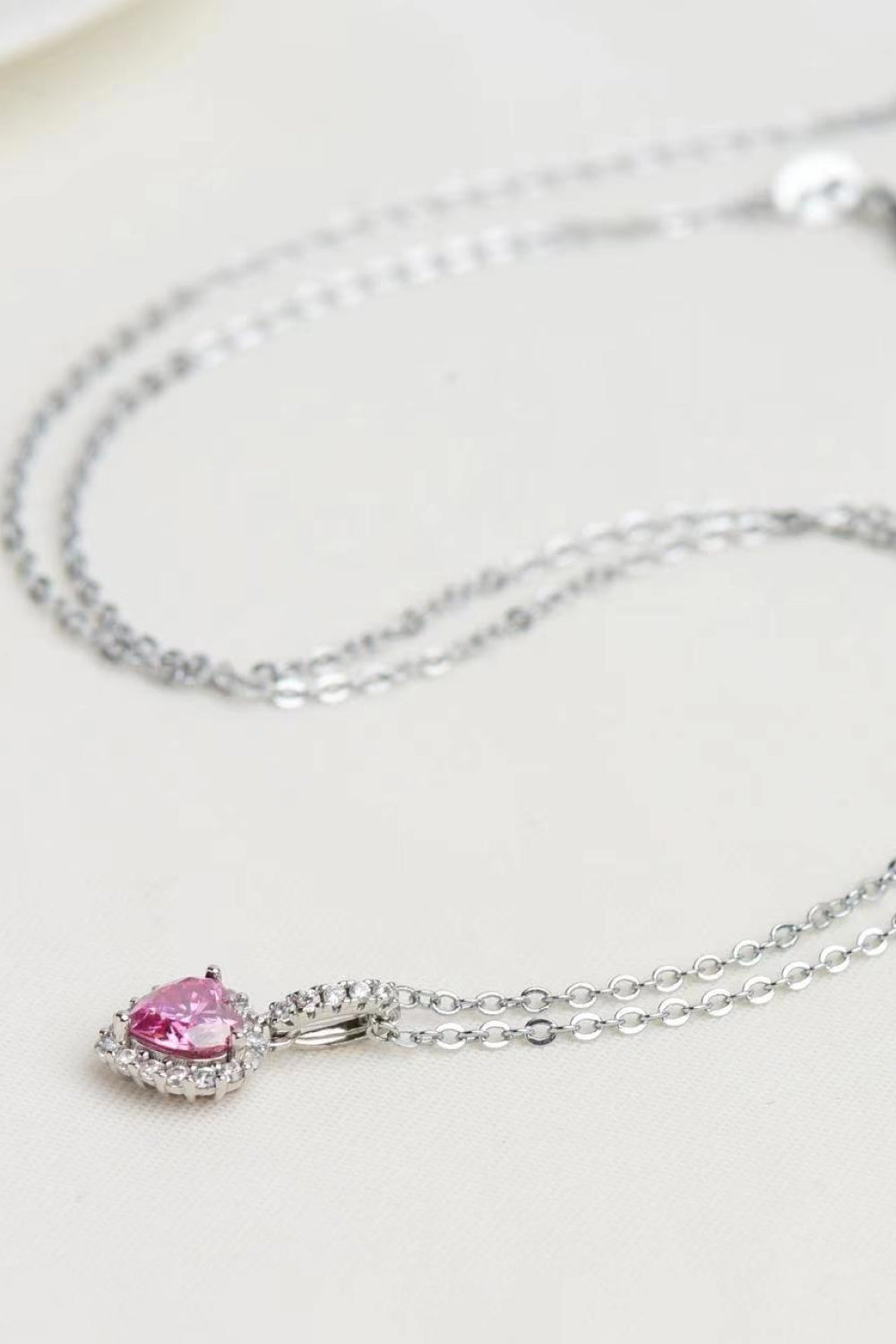 Moissanite 1 Carat Heart Pendant Necklace